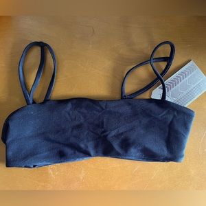 NWT Imsy S Black ribbed Aria top